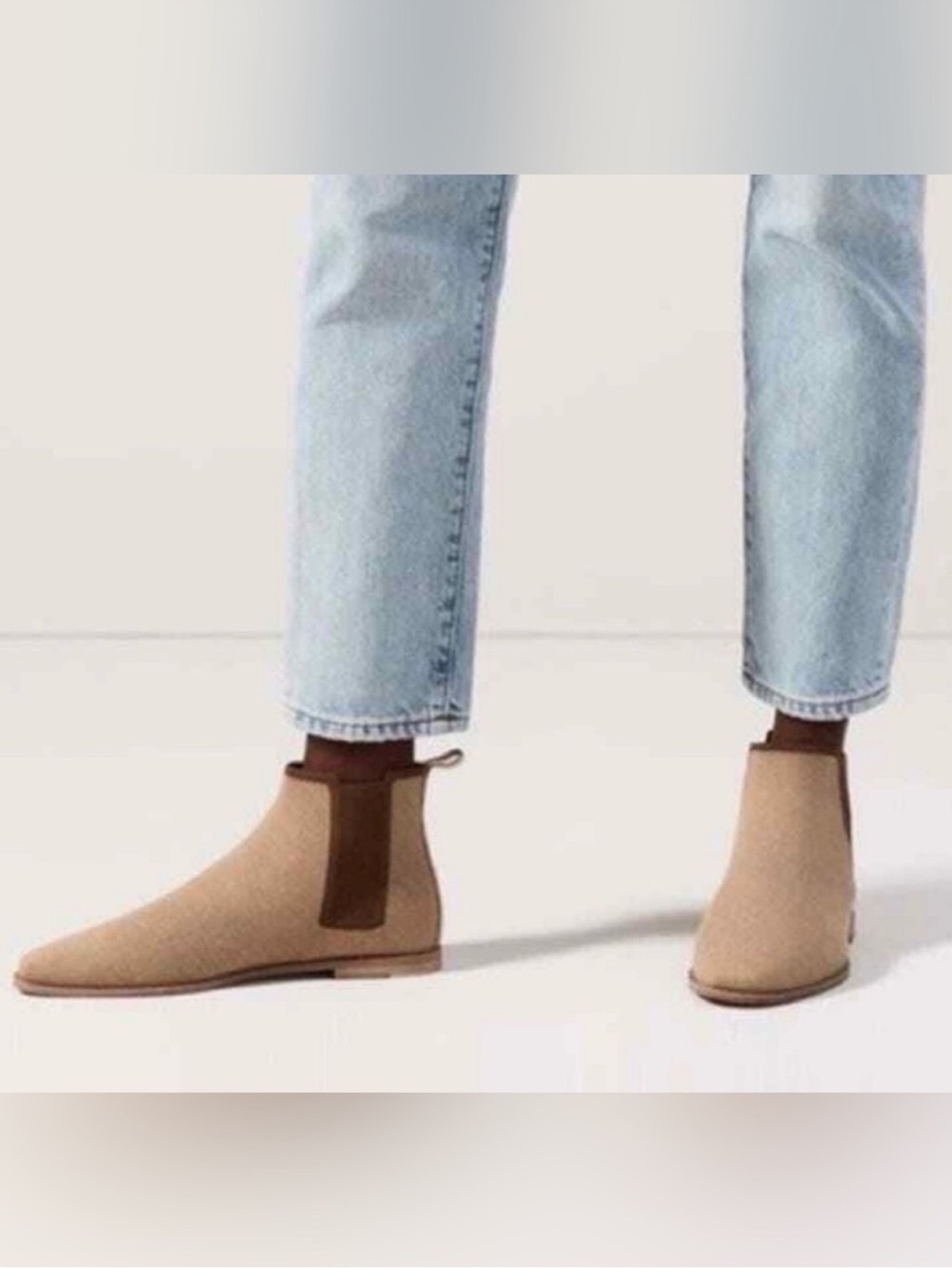 Rothy's Camel Merino Wool Chelsea Boots Size 7.5 Tan *EUC* - Picture 2 of 11